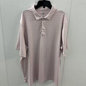 Southern Proper Men’s Large Golf Polo Shirt Short Sleeve‎ Lobster Pink